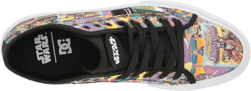 Vista 5 de DC X Star Wars The Mandalorian - Tenis de patinaje para hombre, Negro Multi (Manual Hi)