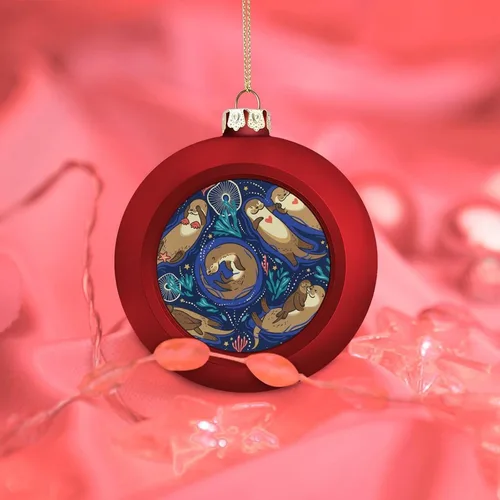 Vista 232 de Boobs Funny Shatterproof Matte Christmas Balls for Tree Wreath Home Decor 1PCS