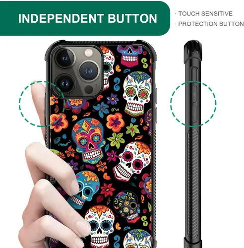 Vista 362 de Funda compatible con iPhone 8, a prueba de golpes, antiarañazos, bandera de ciervos de cola blanca de grano de madera estadounidense