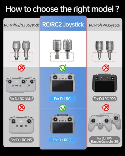 Vista 2 de LKTOP 3 pares Mini 3/Mini 3 Pro/Mini 4 Pro/Mini 5 Pro/Air 3/Air 2S/Mavic 4 Pro/Mavic 3/Mavic 3 Pro/Mavic 3 Pro/Mavic 3 Classic Remote Controller