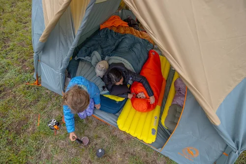 Vista 6 de Big Agnes Dream Island 20°F Doublewide Sleeping Bag - 2-Person Sleeping Bag with Double Zipper Entry, Zip-Off Quilt, Pad Attachment System