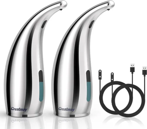 Vista 26 de Dispensador Automático Ajustable de Jabón Sin Contacto, Dispensador de Bomba de Jabón Líquido Sensor Sin Contacto con 4 Niveles Ajustables