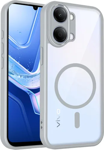 Vista 417 de Funda magnética transparente compatible con Xiaomi 17T, color negro 2 en 1 PC + TPU cubierta de teléfono a prueba de golpes, carcasa protectora