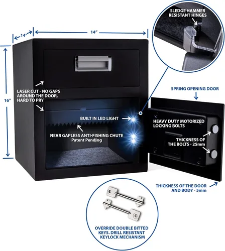 Vista 6 de Viking Security Safe - Depósito y Seguridad Personal Office Safe Bundle