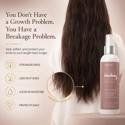 Vista 2 de Acondicionador sin enjuague para extensiones de cabello y peluca, mantiene tus pulgadas
