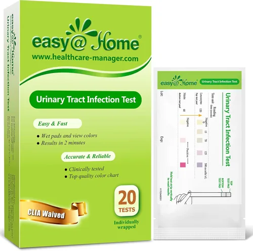 Vista 9 de Easy@Home Tiras de prueba UTI Monitorizan las infecciones de la vejiga del tracto urinario, Kit de prueba de orina rápida de 15 unidades Resultados