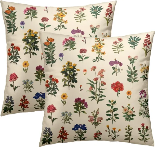 Vista 12 de Giwawa Juego de 2 fundas de almohada decorativas con diseño floral de girasol de 16 x 16 pulgadas, fundas de cojín decorativas para el hogar, sofá