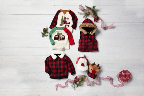 Vista 2 de Mud Pie Sombrero de béisbol de Papá Noel para bebé, 2T-5T