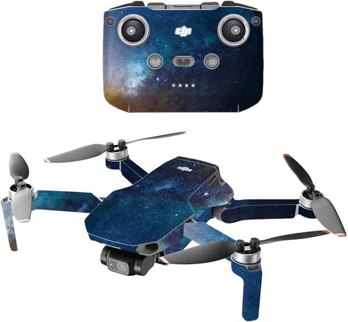Vista 10 de MightySkins - Compatible con DJI Mini 2 Dron portátil - Andromeda Funda protectora de vinilo duradera y única Fácil de aplicar, quitar y cambiar