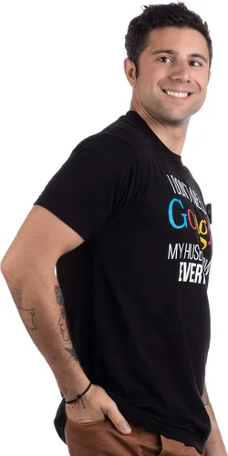 Vista 3 de My Husband Knows Everything! Funny Gay Marriage Wedding Groom T-Shirt