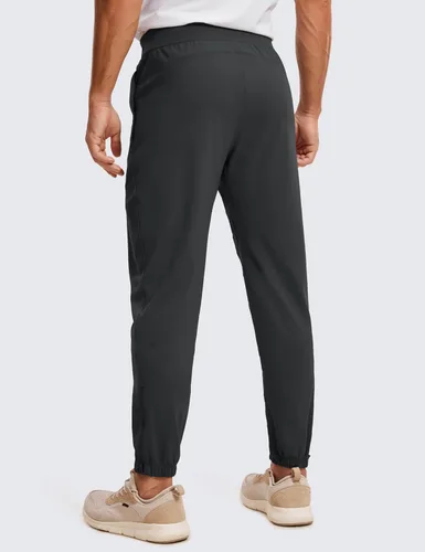 Vista 2 de CRZ YOGA Pantalones deportivos de golf elásticos en 4 direcciones con bolsillos de 30 pulgadas para hombre, pantalones de trabajo, gimnasio