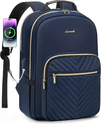 Vista 9 de LOVEVOOK Laptop Backpack for Women,Quilted Work Travel College Laptop Bag