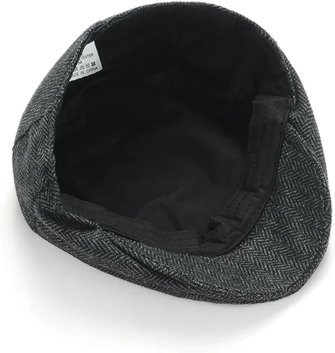 Vista 4 de Gatsby Newsboy Hat Hombres Mujeres Clásico Herringbone lvy Moda Tweeb Flat Cap