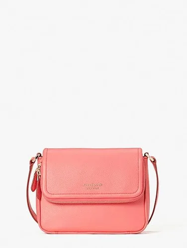 Vista 6 de Kate Spade New York Bandolera grande con solapa para correr, Melocotón Melba