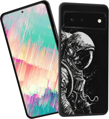 Vista 26 de Funda delgada para Google Pixel 4 XL, funda delgada de silicona de TPU suave a prueba de golpes para Google Pixel 4 XL, astronauta Galaxy