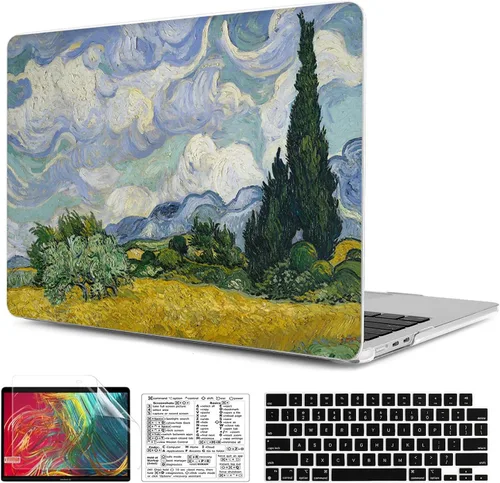 Vista 27 de Funda compatible con MacBook Air de 15 pulgadas 2026 2025-2023 Release M5 A3448 M4 A3241 M3 A3114 M2 A2941, carcasa de plástico duradera