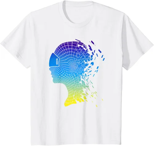 Vista 6 de Camiseta con diseño de auriculares de realidad virtual de VR Fans, Negro, S