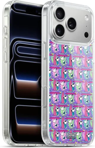 Vista 143 de Head Case Designs Funda de gel suave con licencia oficial de Peanuts Tropical Surf Snoopy Aloha Disco compatible con Apple iPhone 13 Mini Surf