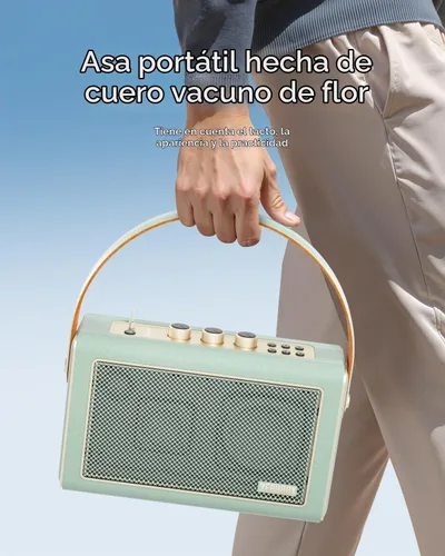 Vista 9 de YEAHBOX Starro - Altavoz Bluetooth de 3 vías con doble DSP, Bluetooth 5.3, graves y agudos ajustables, modo de ruido blanco, control de aplicación