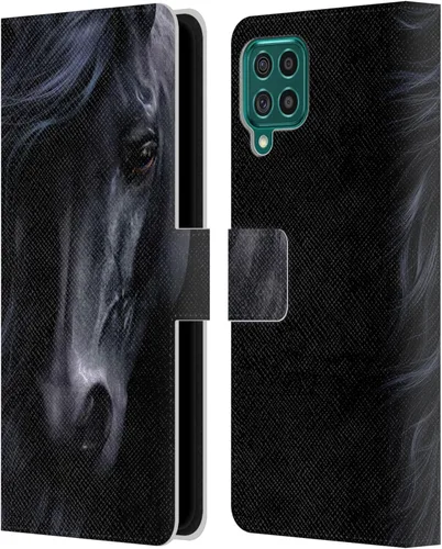 Vista 302 de Head Case Designs Officially Licensed Laurie Prindle A Morgan Christmas Western Stallion Leather Wallet Case Compatible with Samsung Galaxy A07 4G