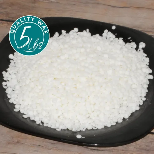Vista 2 de Cuentas de cera de soja para hacer velas, pastillas de cera de soja de 5 libras, mezcla suave para formulación de fragancia de alta carga
