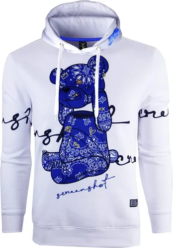 Vista 129 de SCREENSHOT Sudadera urbana de forro polar para hombre, diseño de dibujos animados de animación, parche bordado de gel
