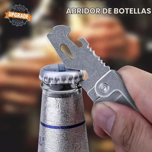 Vista 5 de EDCFANS Llavero multiherramienta con cuchillo, llaveros multiherramienta, regalos del Día del Padre para hombres, cuchillos de bolsillo Tanto