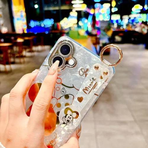Vista 2 de Funda para Galaxy A07 con soporte para muñeca, ultra delgada, patrón de animales IMD a prueba de golpes, protección para Samsung Galaxy A07 4G