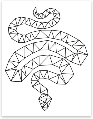 Vista 9 de Andaz Press Colección de arte geométrico para pared de origami, impresión minimalista en blanco y negro, oso, 8.5 x 11 pulgadas, paquete de 1