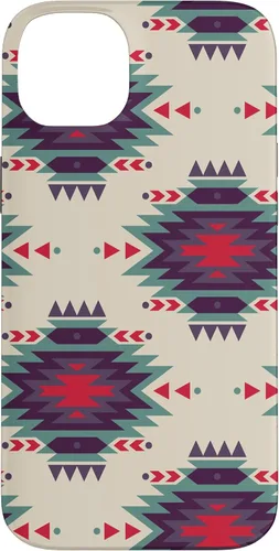 Vista 15 de Funda única con diseño azteca navajo rojo turquesa occidental para iPhone 17