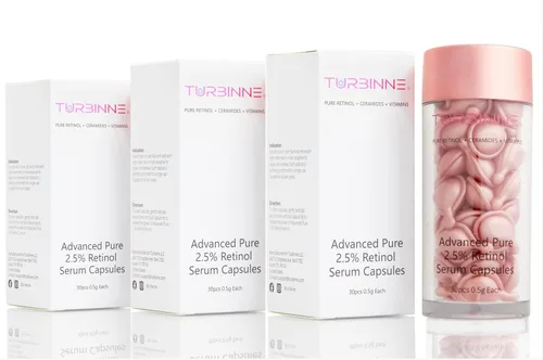 Vista 11 de TURBINNE Cápsulas de suero de retinol puro al 2.5%. Luce 5 años más joven en solo 30 días. Potente antienvejecimiento, hidratación profunda