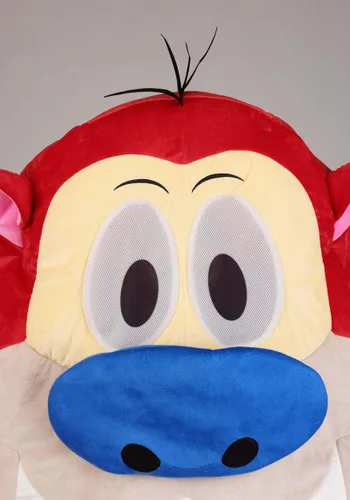 Vista 5 de Disfraz Adulto de Stimpy de Ren & Stimpy Show Multicolor