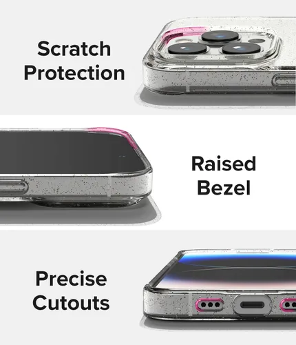 Vista 7 de Ringke Air - Funda compatible con iPhone 14 Pro de 6.1 pulgadas, brillante, flexible, ligera, delgada, bonita funda para mujeres y niñas Claro