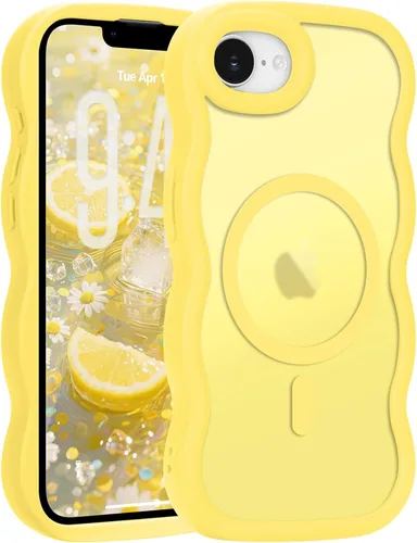 Vista 168 de Pepmune - Funda para iPhone 12 Pro Max con marco ondulado y estructura rígida, color mate claro, cubierta trasera unisex, compatible con Magsafe