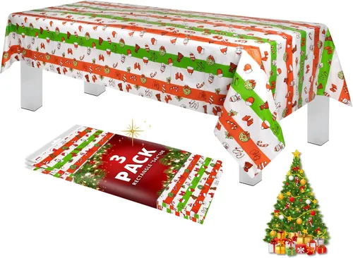 Vista 69 de Grandipity Mantel de plástico desechable de calidad prémium para fiestas con temática de globos de cumpleaños, 1 paquete, 54 x 108 pulgadas, mantel
