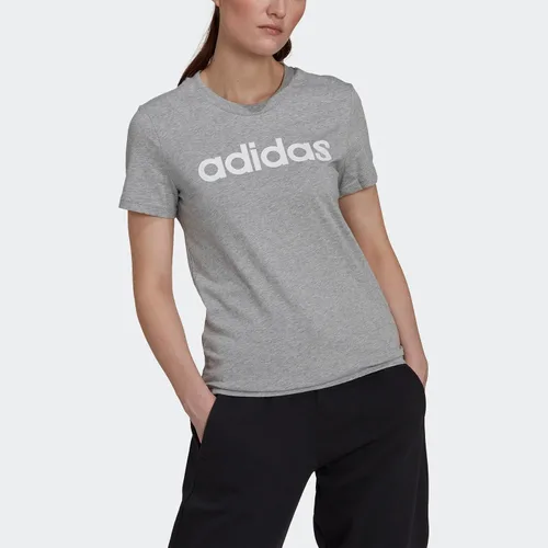 Vista 4 de adidas Camiseta básica con logotipo delgado para mujer
