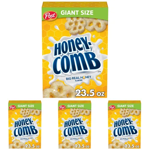 Vista 15 de Honeycomb Cereal para el desayuno, hecho con miel real, caja de 10 onzas