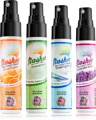 Vista 7 de Flushie - Aerosol preinodoro para desodorante de olores de inodoro... (lavanda, paquete de 2)