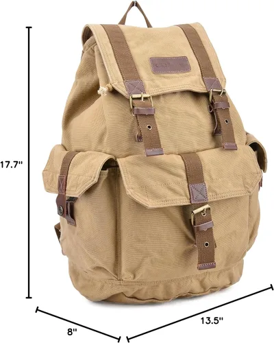 Vista 16 de Gootium 21101 - Mochila de lona gruesa de alta densidad