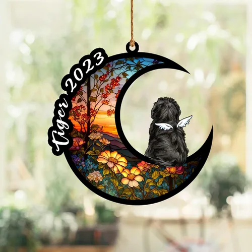 Vista 167 de Nazenti Atrapasoles conmemorativo para perros, adornos de Navidad personalizados para perros, adorno de Navidad, regalos conmemorativos para perros