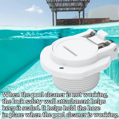 Vista 7 de Cerradura de cubierta de piscina, accesorio de pared de seguridad compatible con Hayward, Zo-diac, aspiradora de piscina Pen-tair, GW9530 Puerto