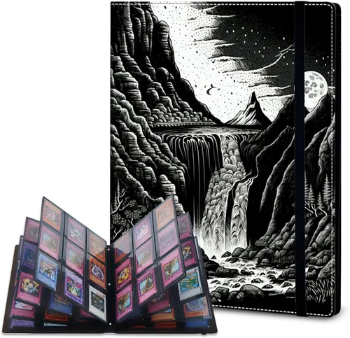 Vista 28 de Rossy Carpeta de tarjetas con 4 bolsillos, carpeta de tarjetas intercambiables, álbum de colección de tarjetas, para 160 tarjetas, carpeta