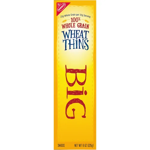 Vista 17 de Wheat Thins BIG Snacks, galletas de trigo integral de grano entero, galletas a granel, cajas de 6 a 8 onzas