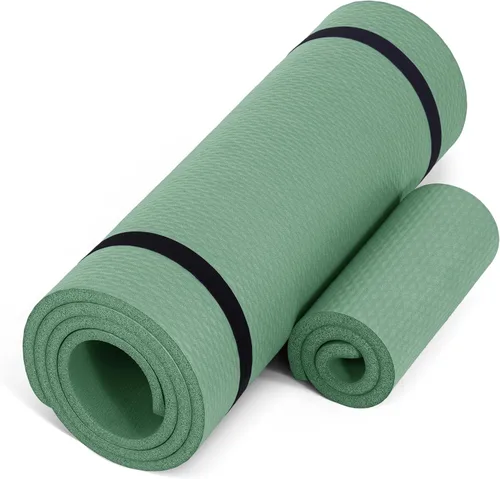 Vista 11 de CAP Barbell Colchoneta de yoga y ejercicio de alta densidad de 1/2 pulgada con correa Múltiples opciones