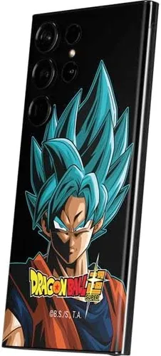Vista 2 de Skinit Calcomanía para teléfono compatible con Galaxy S23 Ultra, diseño oficial de Dragon Ball Super Goku Negro - DBZSPR04