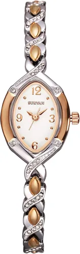 Vista 2 de SURVAN WatchDesigner Womens Watch Japanese-Quartz Fashion Wrist Watches for Women 18k Yellow Gold Ion-Plated Rose Gold Tone Stainless SteelBrass