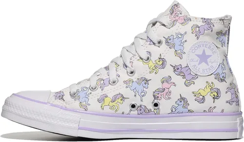 Vista 2 de Converse CTAS Hi White para niña (niño grande)