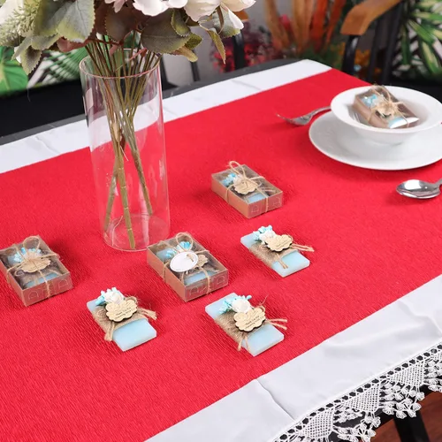 Vista 4 de HTF Paquete de 5 Mini Jabones Personalizados con Aroma a Océano, Recuerdos de Baby Shower, Regalos de Baby Shower, Recuerdos de Jabón Perfumado