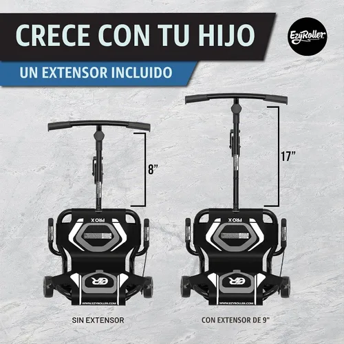 Vista 3 de EzyRoller Nuevo Pro-X Juguete Montable para Niños y Adultos - Negro
