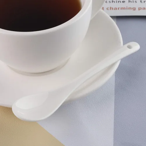 Vista 6 de Juego de 12 cucharas de huevo para huevos hervidos suaves, café, té, postres de cerámica Cucharas de huevo 12